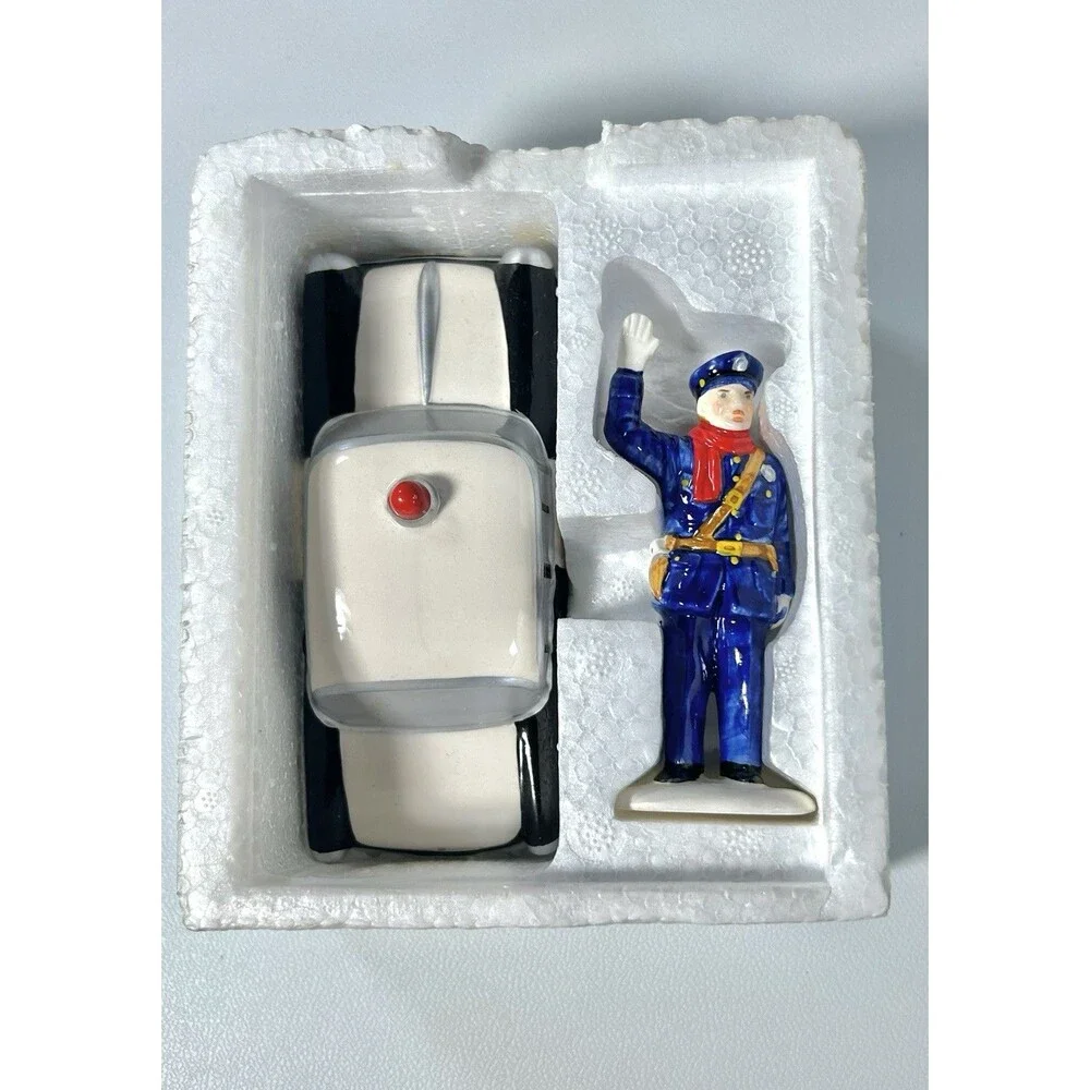 Department 56 Original Snow Village Calling All Cars Police Figure & Car #5174-8